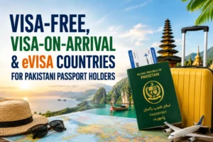 Visa-Free, Visa-on-Arrival & eVisa Countries for Pakistani Passport Holders